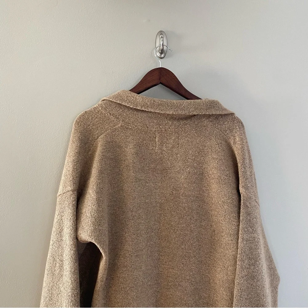 THREAD & SUPPLY Open Front Sweater Cardigan in Camel Size Large - Picture 7 of 9
